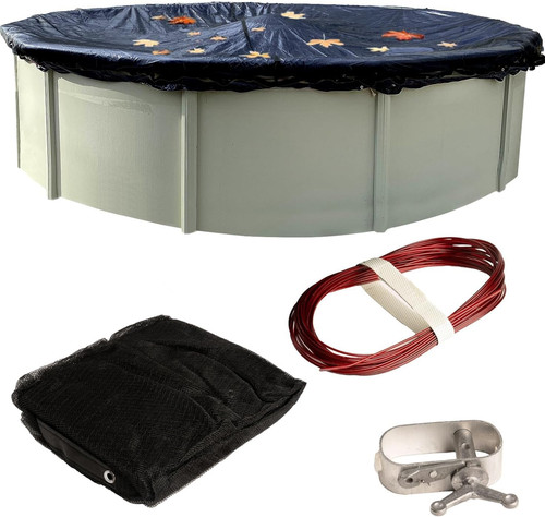 Copertura rete foglia piscina - copertura,