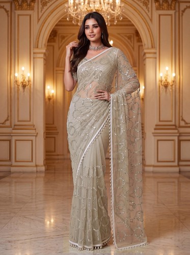 Intricately bidds sari - bidds,